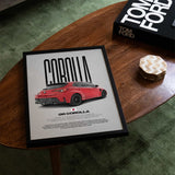 GR Corolla Car Poster