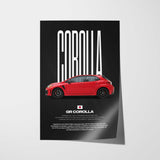GR Corolla Car Poster