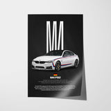 M4 F82 Car Poster