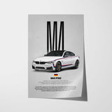 M4 F82 Car Poster