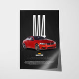 M4 F82 Car Poster