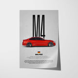 M4 F82 Car Poster