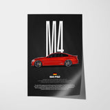 M4 F82 Car Poster