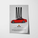 M4 F82 Car Poster
