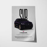 F-Pace SVR Car Poster