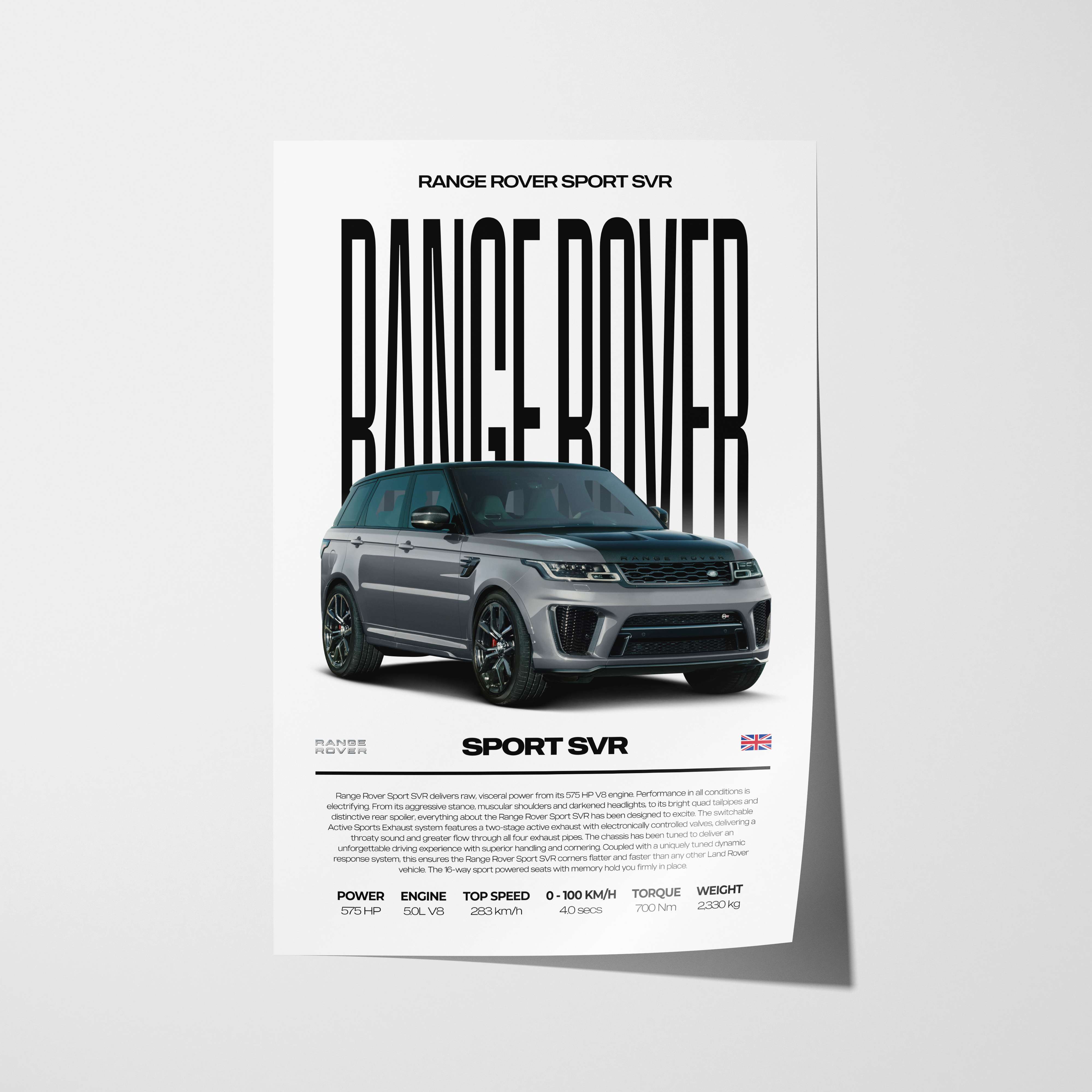 Range Rover Sport SVR Poster