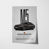 M5 Competition (F90) Car Poster