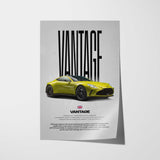 Vantage Car Poster