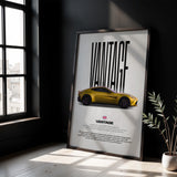 Vantage Car Poster