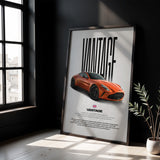Vantage Car Poster