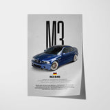 M3 E46 Car Poster