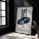 M3 E46 Car Poster