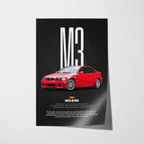 M3 E46 Car Poster