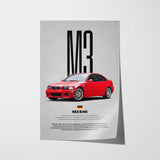 M3 E46 Car Poster