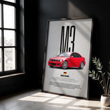 M3 E46 Car Poster