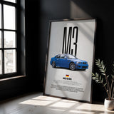 M3 E46 Car Poster