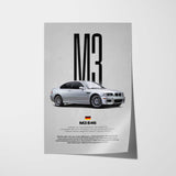 M3 E46 Car Poster