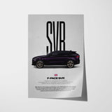 F-Pace SVR Car Poster