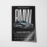 BMW M3 G80 Competition Poster