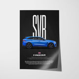 F-Pace SVR Car Poster