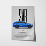 F-Pace SVR Car Poster