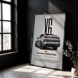 X6 M F96 Competition Car Poster