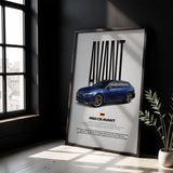 RS6 Avant C8 Car Poster