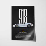 918 Spyder Car Poster