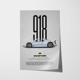 918 Spyder Car Poster