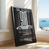 918 Spyder Car Poster