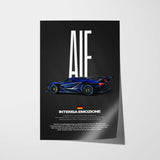 Intensa Emozione Car Poster