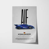 Intensa Emozione Car Poster