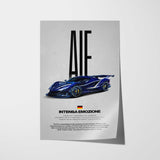 Intensa Emozione Car Poster