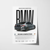 BMW M3 G80 Competition Poster