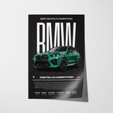 BMW X5M F95 LCI Competition Poster