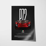 Tomaso P72 Car Poster