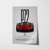 Tomaso P72 Car Poster