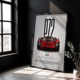 Tomaso P72 Car Poster