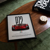 Tomaso P72 Car Poster
