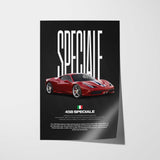 458 Speciale Car Poster