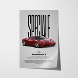 458 Speciale Car Poster