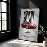 458 Speciale Car Poster