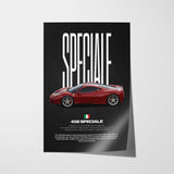 458 Speciale Car Poster