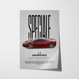 458 Speciale Car Poster