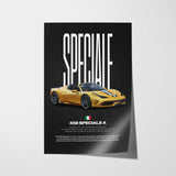 458 Speciale A Car Poster
