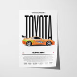 Toyota Supra MK4 Poster