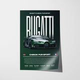 Bugatti Chiron Pur Sport Poster