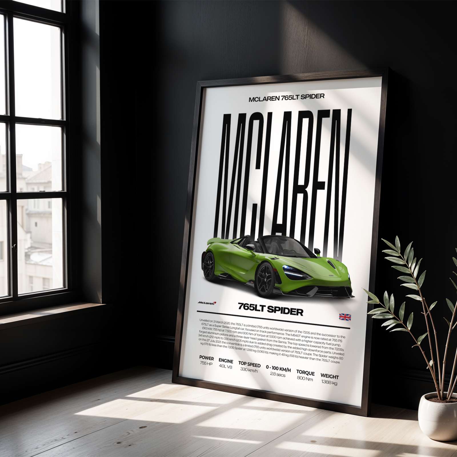 McLaren 765LT Spider Poster