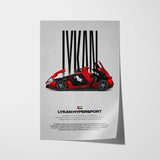 Lykan HyperSport Car Poster