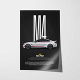 M4 F82 Car Poster